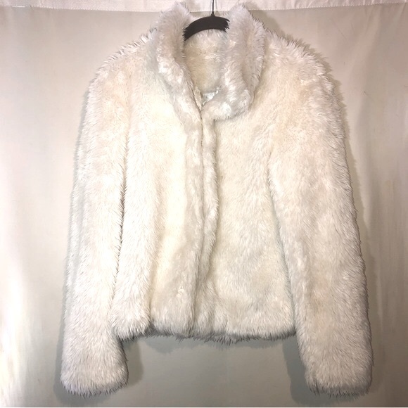Vintage 90s Ultra Plush Soft Faux Fur Jacket - Picture 1 of 5